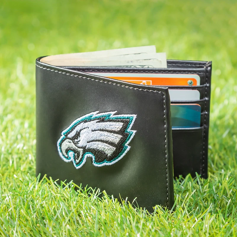 Philadelphia Eagles Synthetic Leather Embroidered Bifold Wallet