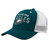 Preschool Midnight Green/White Philadelphia Eagles Core Lockup Trucker Adjustable Hat