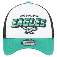 Preschool New Era White Philadelphia Eagles 9FORTY A-Frame Adjustable Hat