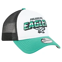 Preschool New Era White Philadelphia Eagles 9FORTY A-Frame Adjustable Hat