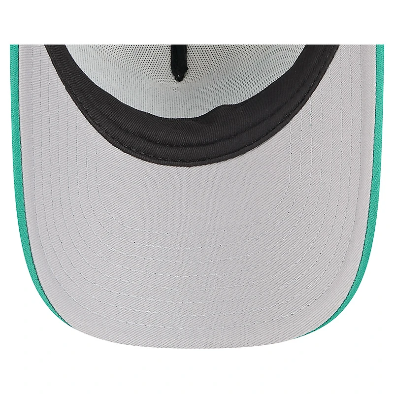 Preschool New Era White Philadelphia Eagles Streak A-Frame 9FORTY Trucker Adjustable Hat