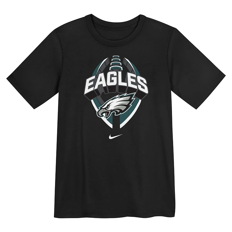 T-shirt Nike noir Icon Legend Dri-FIT pour enfant des Philadelphia Eagles