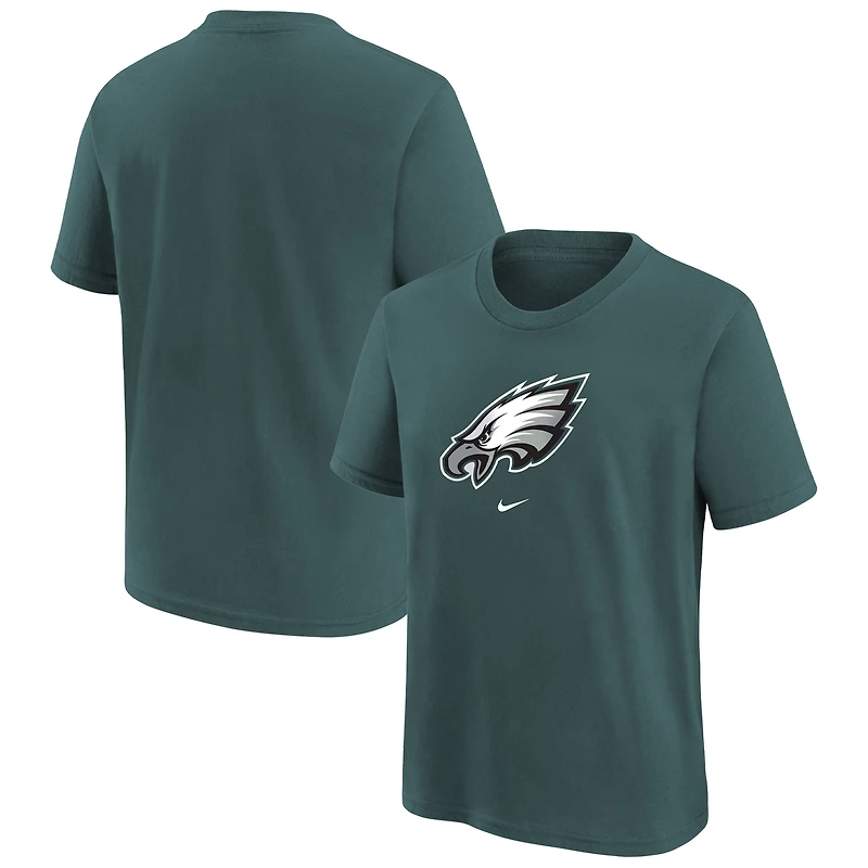 T-shirt Nike vert pour enfants d'âge préscolaire avec le mot-symbole de l'équipe des Eagles Philadelphie