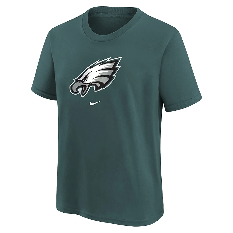T-shirt Nike vert pour enfants d'âge préscolaire avec le mot-symbole de l'équipe des Eagles Philadelphie