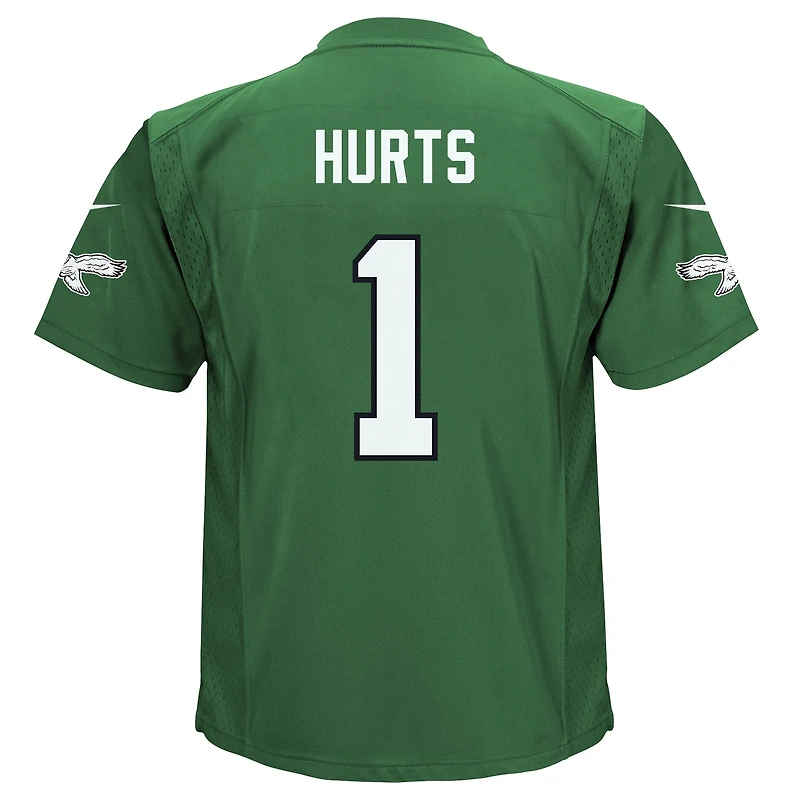 Maillot préscolaire Nike Jalen Hurts Kelly Green Philadelphia Eagles Alternate Game