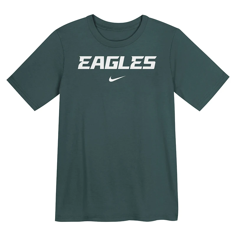 T-shirt Nike vert nuit pour enfant avec inscription « Philadelphia Eagles »
