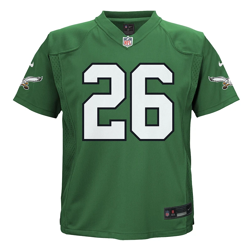 Preschool Nike Saquon Barkley Kelly Green Philadelphia Eagles Alternate Player Game Jersey