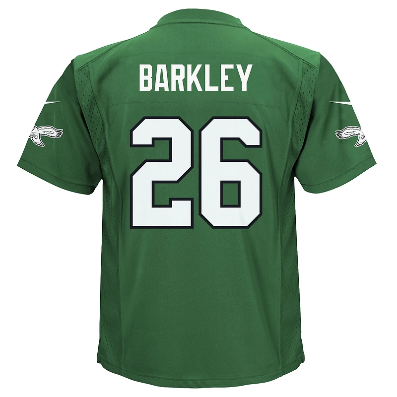 Preschool Nike Saquon Barkley Kelly Green Philadelphia Eagles Alternate Player Game Jersey