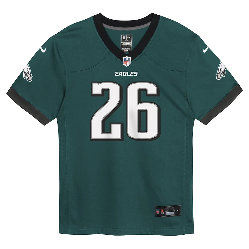 Preschool Nike Saquon Barkley Midnight Green Philadelphia Eagles Player Game Jersey