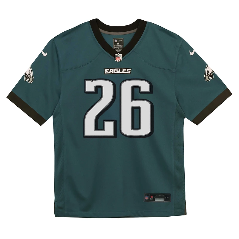 Preschool Nike Saquon Barkley Midnight Green Philadelphia Eagles Team Game Jersey