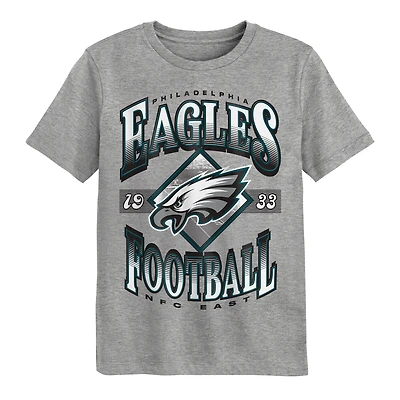 Preschool Outerstuff Dark Heather Gray Philadelphia Eagles Of Days Past T-Shirt