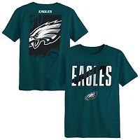 T-shirt vert nuit des Eagles de Philadelphie pour enfants d'âge préscolaire