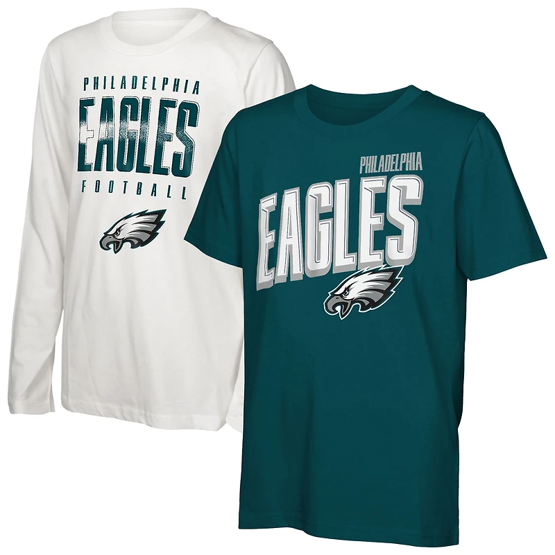 Preschool Outerstuff Philadelphia Eagles The Mix Combo T-Shirt Set