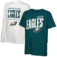 Ensemble de t-shirts « The Mix Combo » des Eagles Philadelphie pour enfants d'âge préscolaire