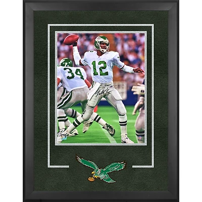 Randall Cunningham Philadelphia Eagles Autographed 16" x 20" Framed White Uniform Throwing Photograph
