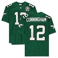 Maillot authentique Mitchell & Ness autographié par Randall Cunningham Philadelphia Eagles