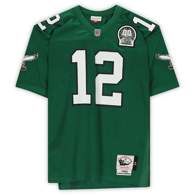 Randall Cunningham Philadelphia Eagles Autographed Green Mitchell & Ness Authentic Jersey