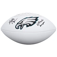 Randall Cunningham Philadelphia Eagles Autographed Wilson White Panel Football with "Ultimate Weapon" Inscription
