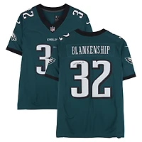 Maillot Nike Vapor F.U.S.E. vert nuit, édition limitée, autographié par Reed Blankenship des Eagles de Philadelphie