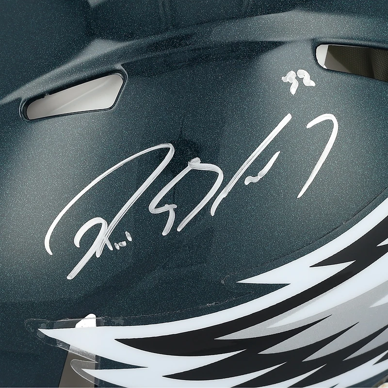 Casque Riddell Speed Authentic autographié par Reed Blankenship, joueur des Eagles de Philadelphie