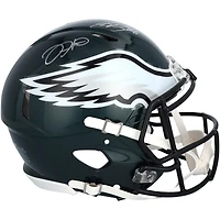 Saquon Barkley & Jalen Hurts Philadelphia Eagles Autographed Super Bowl LIX Champions Riddell Logo Speed Authentic Helmet