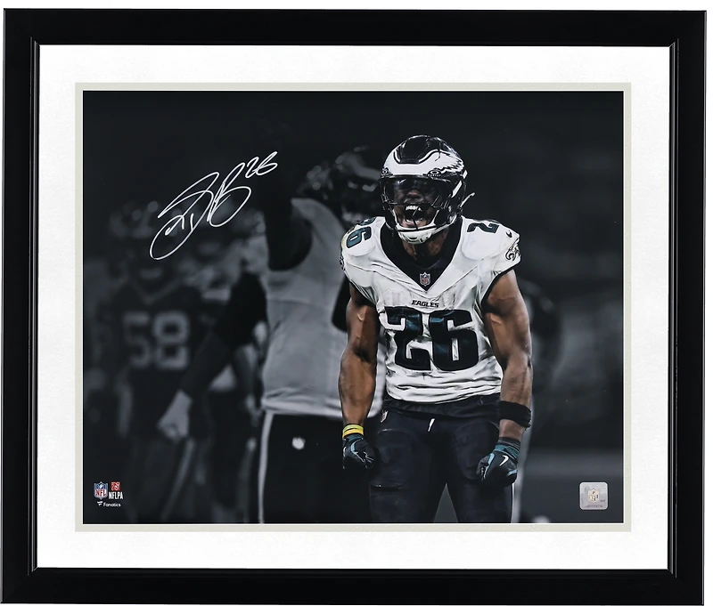 Saquon Barkley Philadelphia Eagles Autographed 16" x 20" Celebration Spotlight Photograph