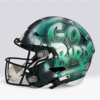 Casque Riddell Speed ​​Flex Authentic autographié par Saquon Barkley (Philadelphia Eagles) - Illustration de Lady Jday - Édition limitée n° 1/1