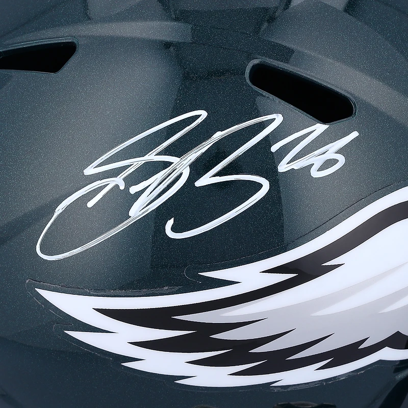 Casque réplique Riddell Speed ​​autographié par Saquon Barkley des Philadelphia Eagles