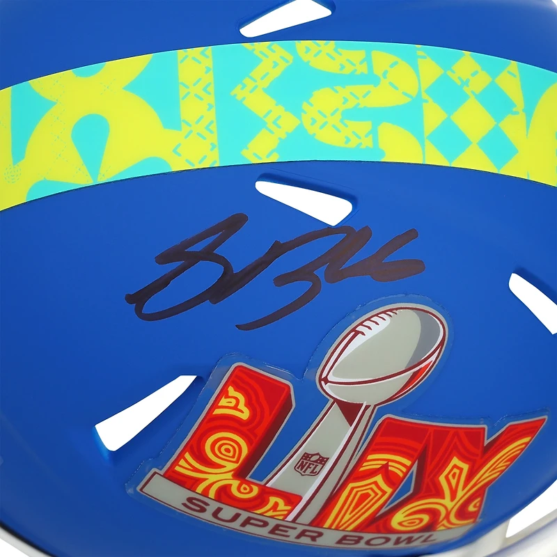 Saquon Barkley Philadelphia Eagles Autographed Riddell Super Bowl LIX Mini Helmet 