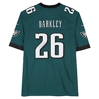 Saquon Barkley Philadelphia Eagles Autographed Super Bowl LIX Champions Nike Midnight Green Game Jersey