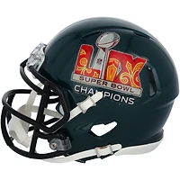Saquon Barkley Philadelphia Eagles Autographed Super Bowl LIX Champions Riddell Logo Speed Mini Helmet