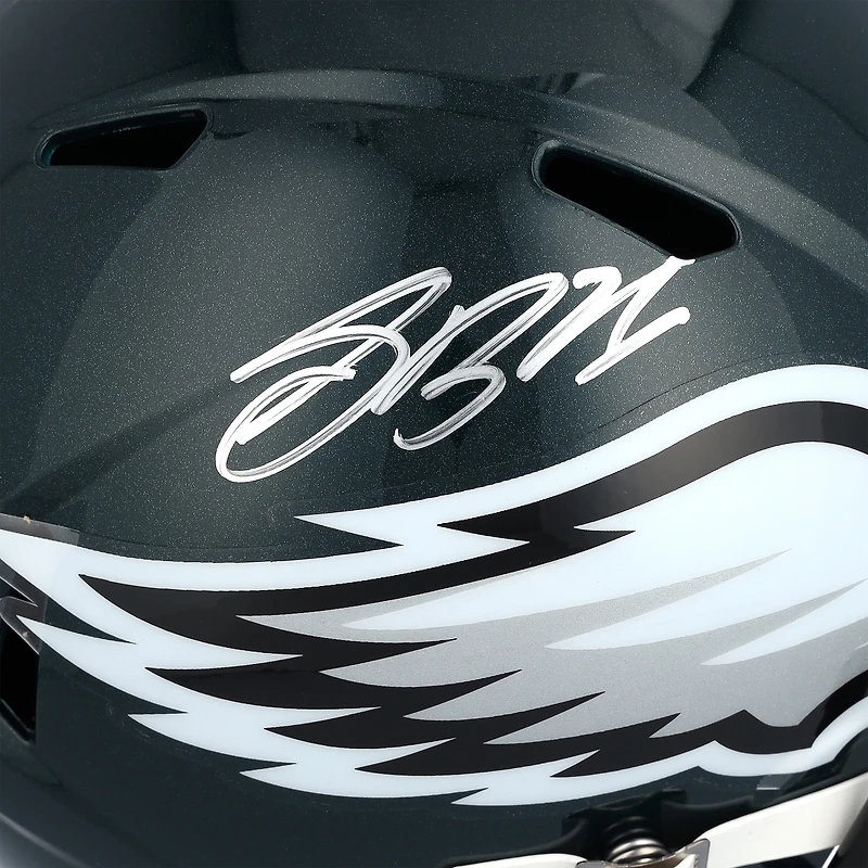 Saquon Barkley Philadelphia Eagles Autographed Super Bowl LIX Champions Riddell Logo Speed Replica Helmet