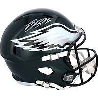 Saquon Barkley Philadelphia Eagles Autographed Super Bowl LIX Champions Riddell Logo Speed Replica Helmet