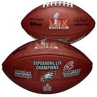 Saquon Barkley Philadelphia Eagles Autographed Super Bowl LIX Champions Wilson Logo Duke Football 