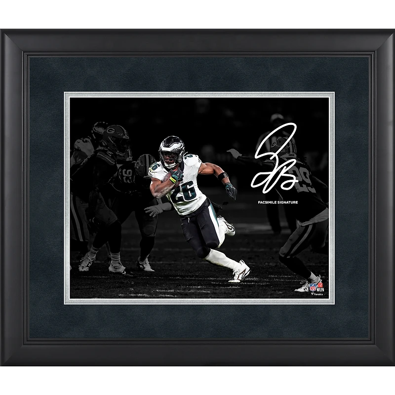 Saquon Barkley Philadelphia Eagles Facsimile Signature Framed 11" x 14" Photograph