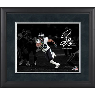 Saquon Barkley Philadelphia Eagles Facsimile Signature Framed 11" x 14" Photograph