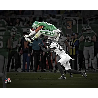 Saquon Barkley Philadelphia Eagles Unsigned Reverse Hurdle Photograph