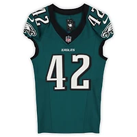 Smael Mondon Jr. Philadelphia Eagles Game-Used #42 Midnight Green Jersey vs. Tampa Bay Buccaneers on September 28, 2025