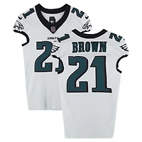 Sydney Brown Philadelphia Eagles Game-Used #21 White Jersey vs. New York Giants on October 9, 2025