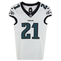 Maillot blanc Nike n° 21 porté par Sydney Brown (Philadelphia Eagles) lors du match contre les Washington Commanders le 22 décembre 2024