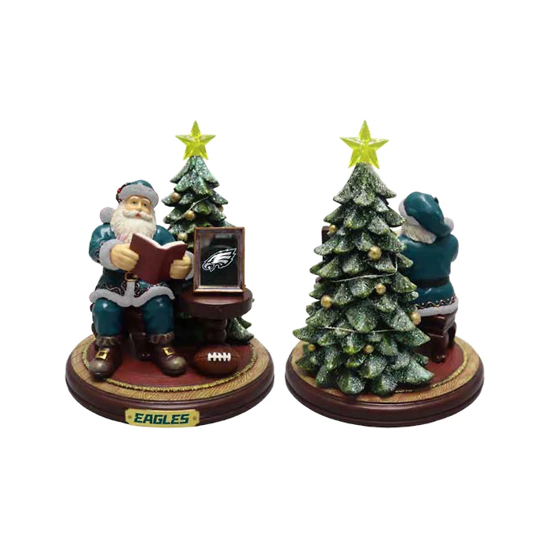 Figurine du Père Noël des Philadelphia Eagles de The Memory Company