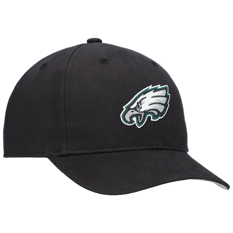 Casquette ajustable MVP basique noire Philadelphia Eagles '47 pour tout-petit