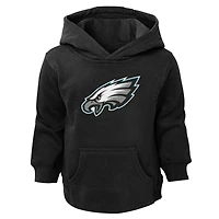 Sweat à capuche noir avec logo des Eagles de Philadelphie pour tout-petit