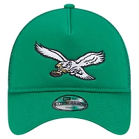 Toddler New Era  Kelly Green Philadelphia Eagles Main 9FORTY A-Frame Trucker Adjustable Hat