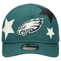 Toddler New Era  Midnight Green Philadelphia Eagles  Stardom 9FORTY A-Frame Adjustable Hat