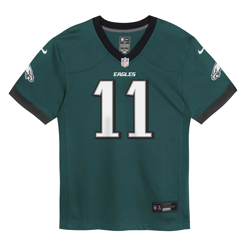 Nike A.J. pour tout-petits Maillot de match des Eagles Philadelphie, marron, vert nuit