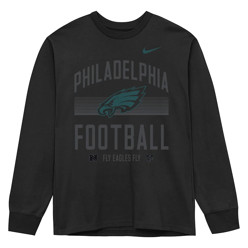 Toddler Nike Black Philadelphia Eagles Essential Long Sleeve T-Shirt