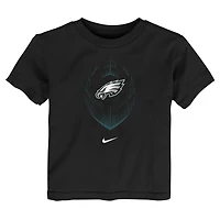 T-shirt Nike noir pour tout-petit avec légende des Philadelphia Eagles