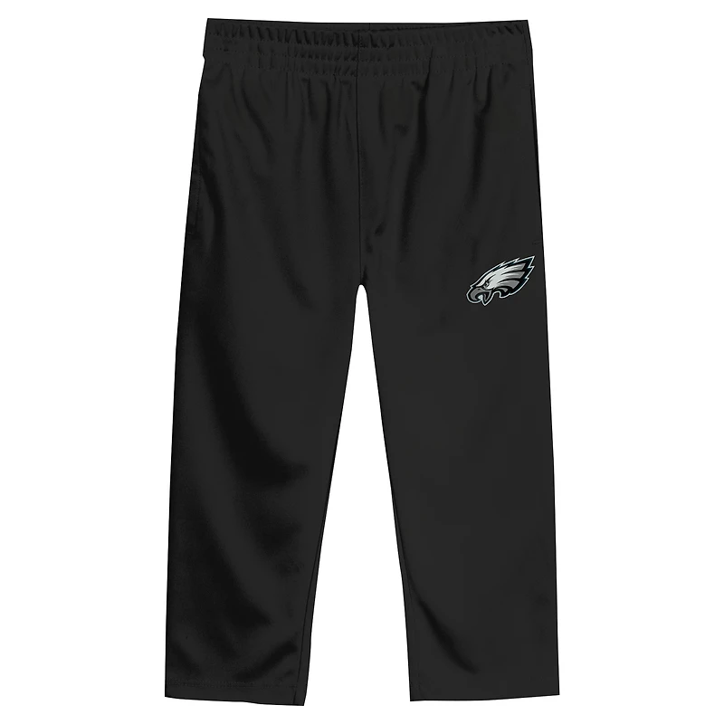 Ensemble t-shirt et pantalon à col en V vert/noir pour tout-petits des Eagles de Philadelphie Red Zone