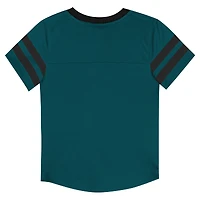 Toddler Outerstuff Green/Black Philadelphia Eagles Red Zone V-Neck T-Shirt & Pants Set